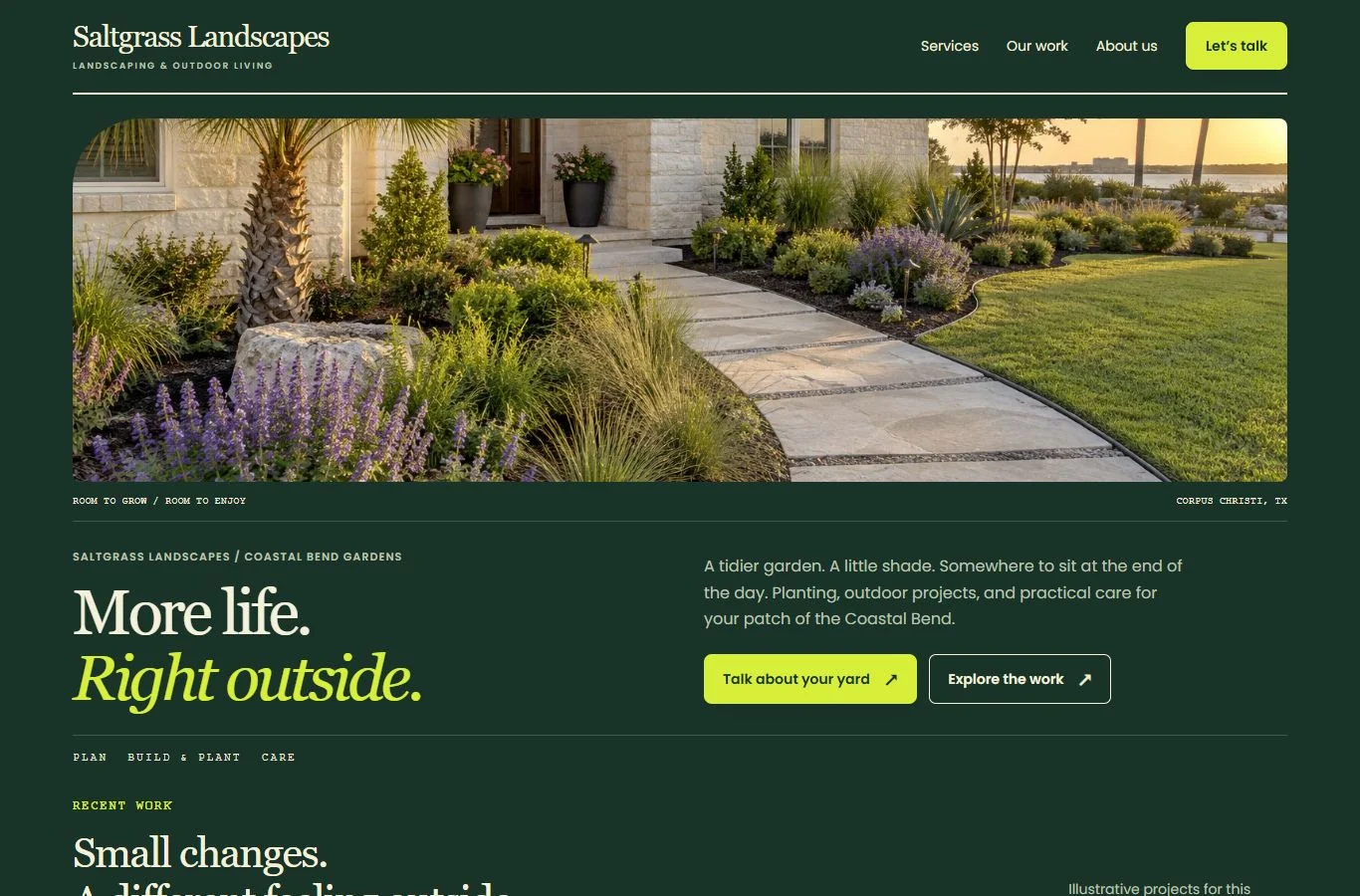 Sitio de ejemplo de jardinería