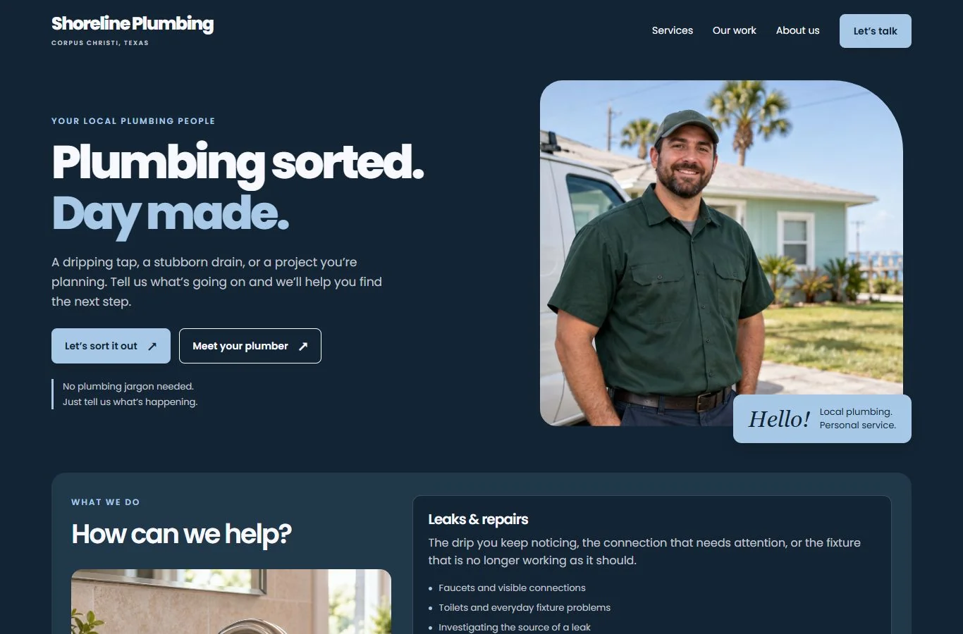Vista previa del diseño Cálido y cercano para plomería
