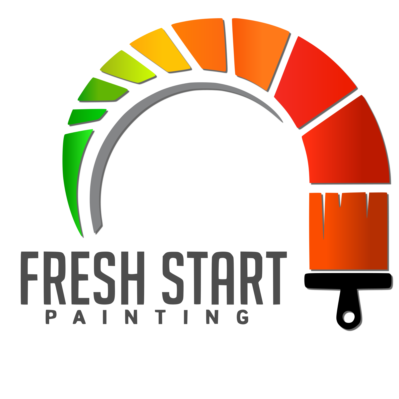 Colorful logo for painting service